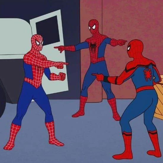 homem aranha trio